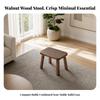 Wear-Resistant Wooden Stool Smooth Rounded Corners, Space-Saving, Footstool, for