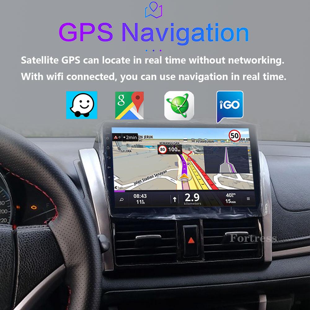 For TOYOTA VIOS GEN 3 Yaris 2013 - 2016 Car Radio Android Automotive Multimedia Player Navigation GPS Carplay Screen Auto Stereo