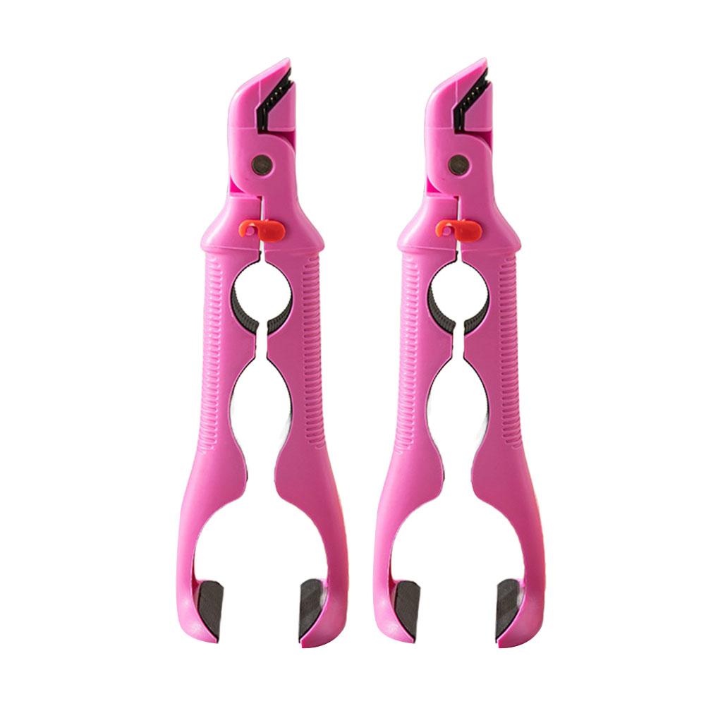 2PCS 3 In 1 Anti Scalding Clip Silicone Handle Heat-Resistant Bottle Opener Thickened Ergonomic Dish Lifter Clamp Frying Pans