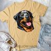 Face Portrait Watercolor Painting Rott Cool Gift Rottweiler Unisex T Shirt