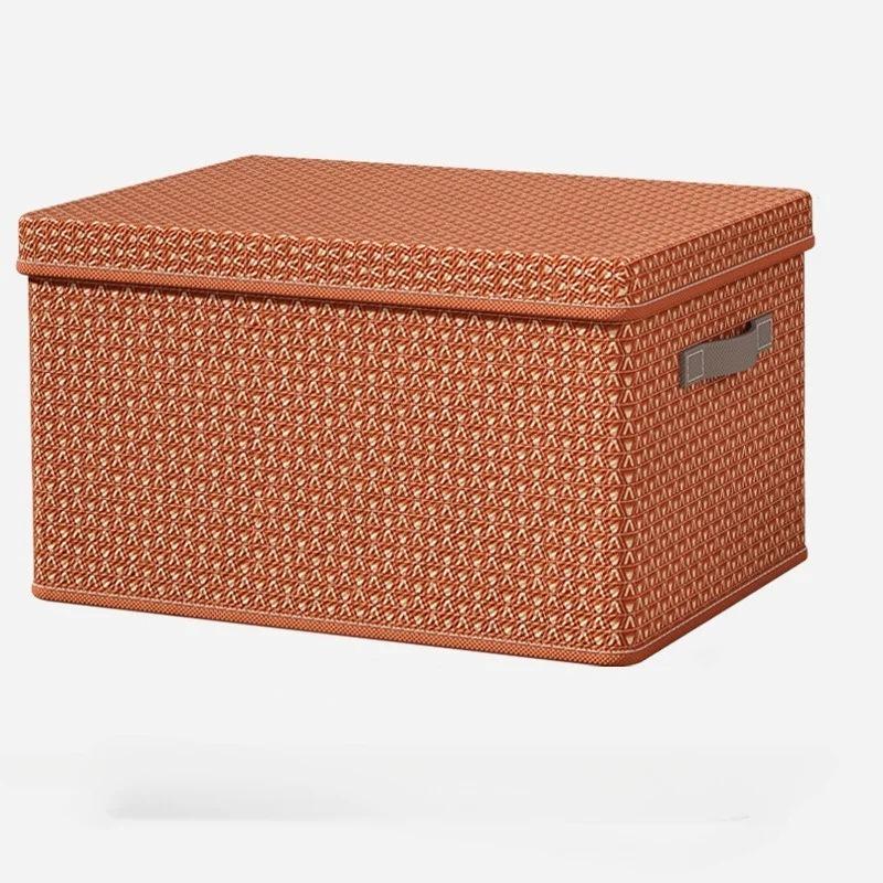 Clothes Quilt Storage Box Thick Hardboard Folding with Lid Large Capacity for Pants Closet Household Dorm Organizer