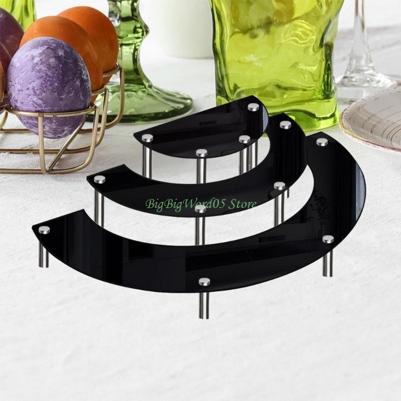 24TE 3pcs/set Acrylic Cake Display Rack Multipurpose Show Stand Bracket Supplies