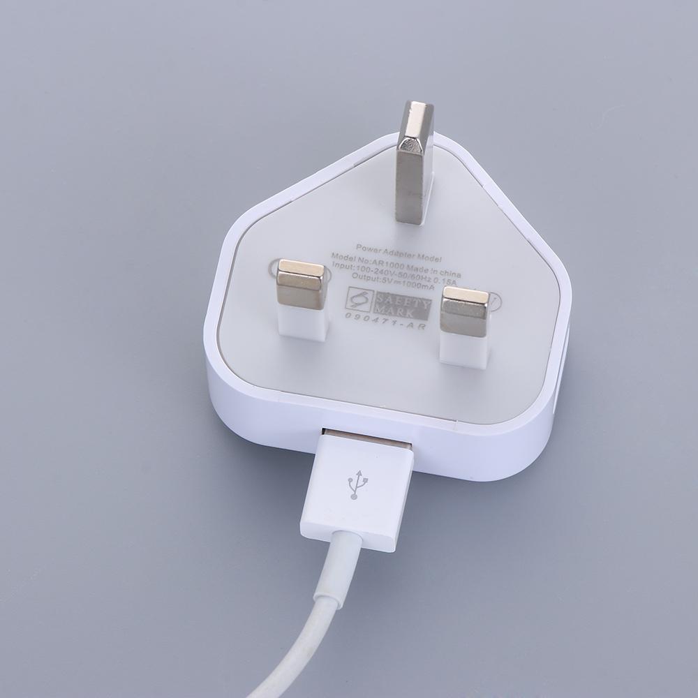 Reise 5V 1A 3-Pin Netzteil UK-Stecker USB-Ladegerät Wandladegerät