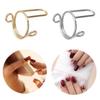 10Pcs Adjustable Fingertip Protective Cover Reusable False Nail Rings Nail Rings  Manicure Art