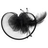 Perlennetz Feder Stirnband Elegante Braut Kopfschmuck Vintage Fascinator Hut Bühnenauftritt