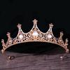 DIEZI Baroque Vintage Princess Queen Bridal Crown Headwear Crystal Tiara For Women Wedding Crown Hair Dress Accessories Zircon