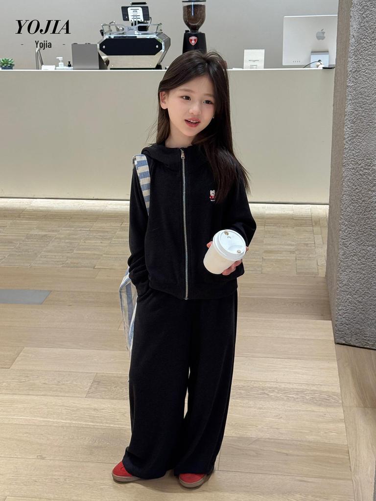 YOJIA Mädchen Herbst-Hoodie: Modisches Freizeit-Sweatshirt für kleine Mädchen 2025