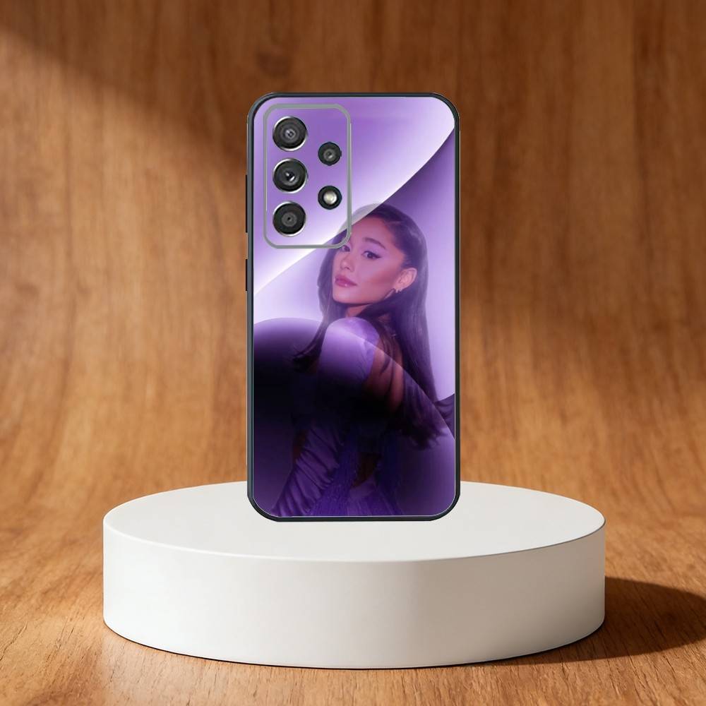 Ariana Grandes Phone Case For Samsung S25,S24,S21,S22,S23,S30,Ultra,S20,Plus,Fe,Note,10,9,5G Black Cover