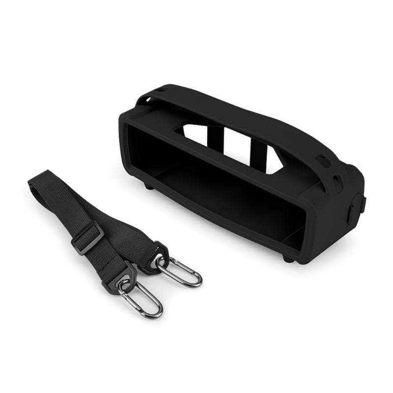 

Durability Silicone Travel Pouch For Speakers Case With Easy Carry Handle And Shoulder Strap Precise Fit Case 1 чёрный