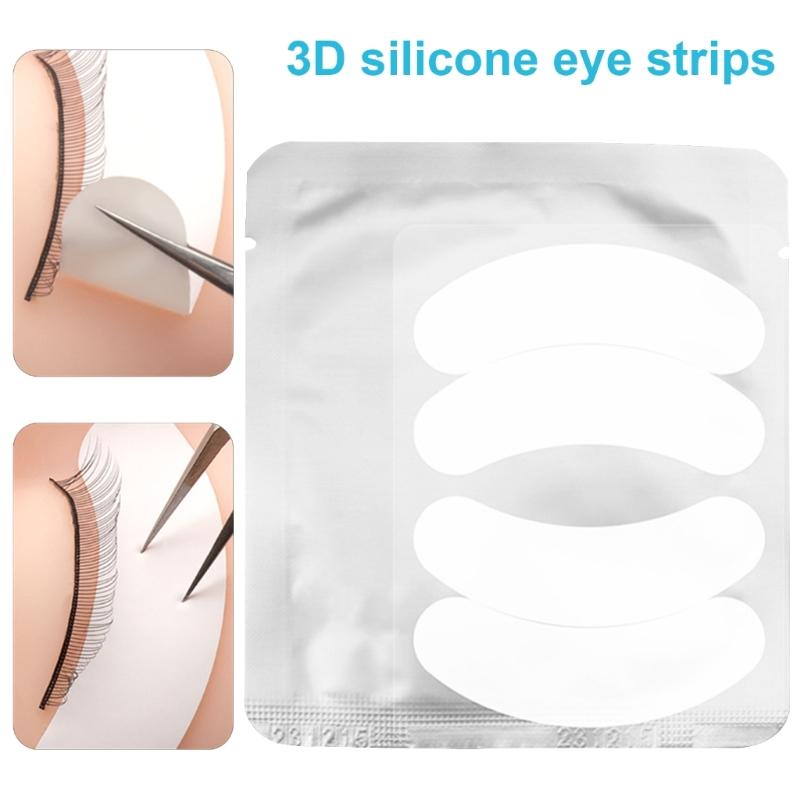 Eyelash Extension Under Eye Gel Pad Silicone Eye Patches Eyelash Extension Supplies &Beauty Tool Fit Most Eye Shape