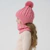3-10Y Toddler Bonnet Kids Warm Pompom Knitted Hats New Hat Scarf Gloves Set  Children's Outdoor