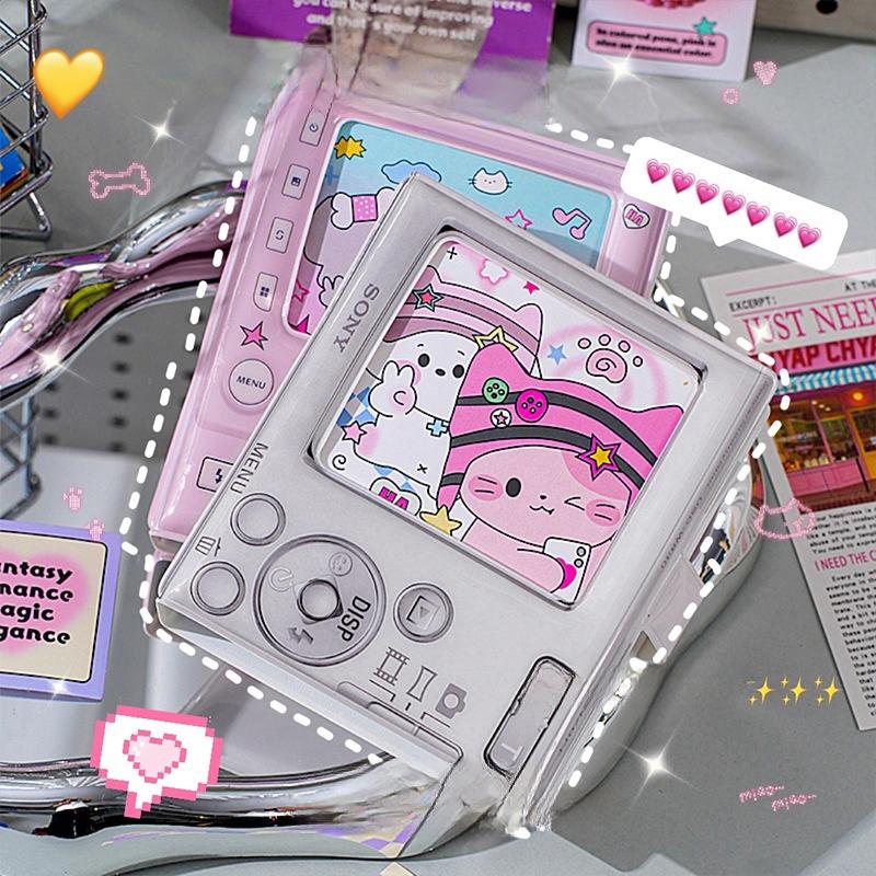 Camera Shape Photocard Holder Kawaii Binder Photocards Kpop Photo Album Card Clollecting Book Students' Supplies