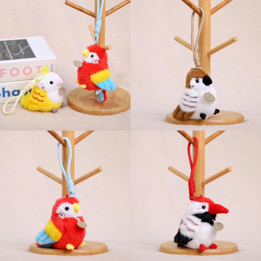 Plush Bird Keychain With Soft Cotton Filling For Girls And Women