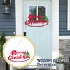 Christmas Home Wooden Pendant Scene Arrangement Atmosphere Hanging Decoration Door Hanging (Single Sided Printing)