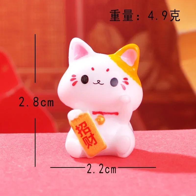 Reichtum Winkende Hand Katze Chinesische Glückskatze Cartoon Ornament Niedlich Winkender Arm Zuwinkende Glückskatze Für Home Office Dekoration