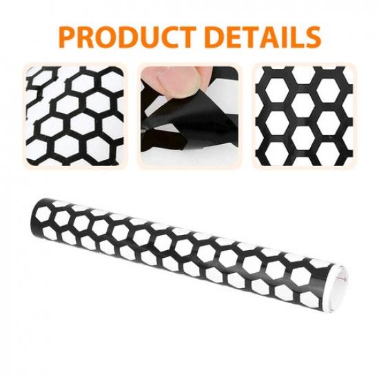 1 шт. Черная сотовая наклейка на задний фонарь автомобиля, Декаль на задний фонарь, Автомобильный декор