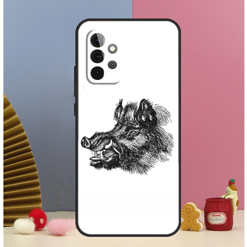 Wild Boar Case For Samsung Galaxy A52 A72 A13 A33 A53 A14 A24 A34 A54 A15 A25 A51 A71 A12 A32 Cover
