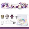 Bracelet Making Kit AB Color Glass Cube Beads Sparkle Butterfly Crystals Beads Kit for Jewelry Making Necklaces DIY Crafts