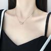 Super víla sladká mašle diamantový náhrdelník lehký a elegantní temperamentní všestranný řetízek na klíční kost