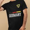 Dorośli lub Niemcy Koszulka Męska Damska T-shirty Top 2024 Flaga Kraju Naszywka Pasek Mistrzostwa Świata w Piłce Nożnej