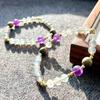 Retro High Quality Natural Gray Moonstone Amethyst Design Bracelet Bracelet.