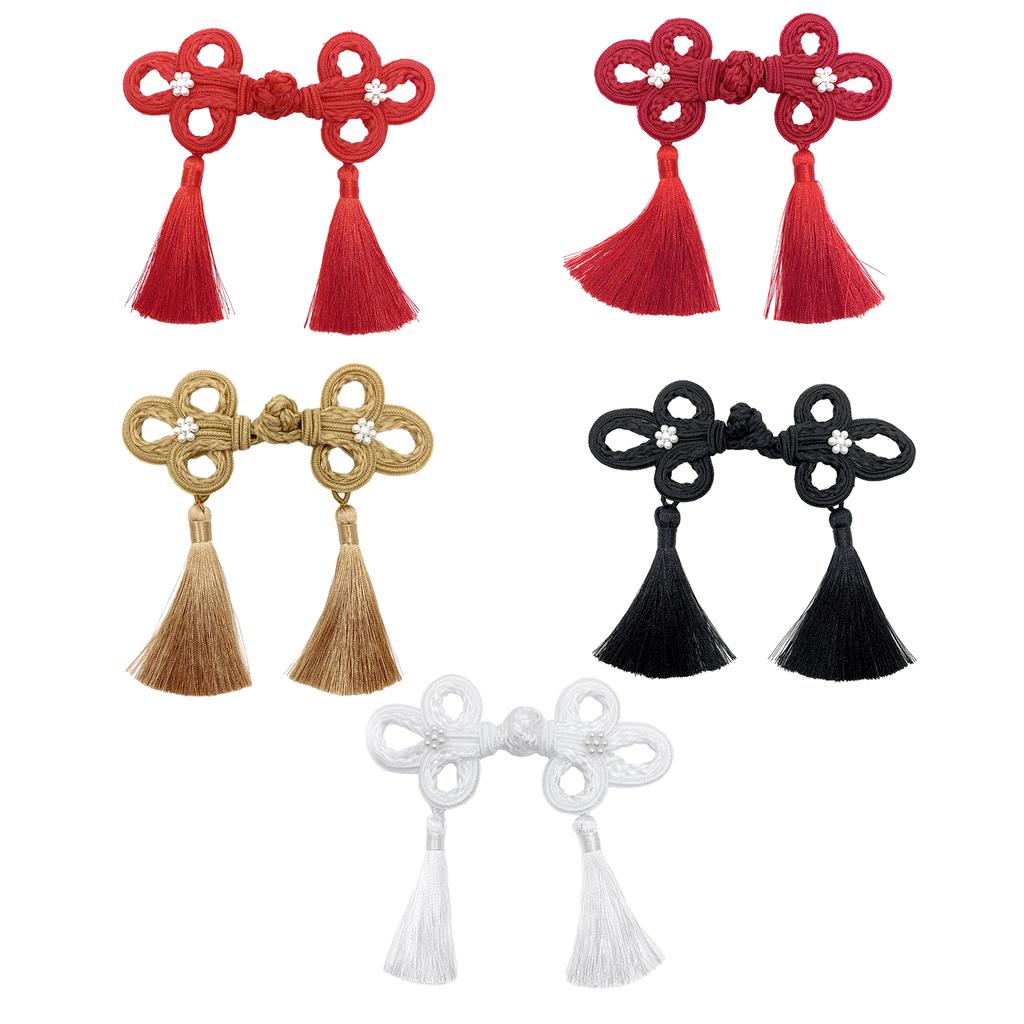 Chinese Knots Frog Buttons Closure Sewing Fasteners for Sweater Coat Cheongsam Traditional Handcraft Accessories