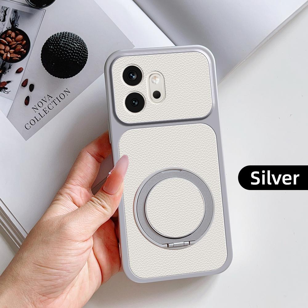 Nouvelle Coque de Téléphone à Support Multi-Angles Rotatif Mode Pour Honor 600 Pro Texture Cuir PU Housse Arrière Antichoc Honor600 Case & Holder&Honor 600
