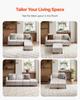 Modular Sectional Sofa, 3-Seater Modular Sofa with Hidden Storage, Cloud Sectional Couch with Ottoman & High Rebound Sponge, Solid Wood Frame