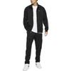 Nike Solid Color Logo Embroidery Zip-Up Stand Collar Jacket Men Jackets Black DQ5004-010