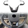 Accesorios para Coche Para Toyota Land Cruiser 300 J300 LC300 2022 2023 Adorno Decorativo para Volante con Grano de Fibra de Carbono 3 piezas
