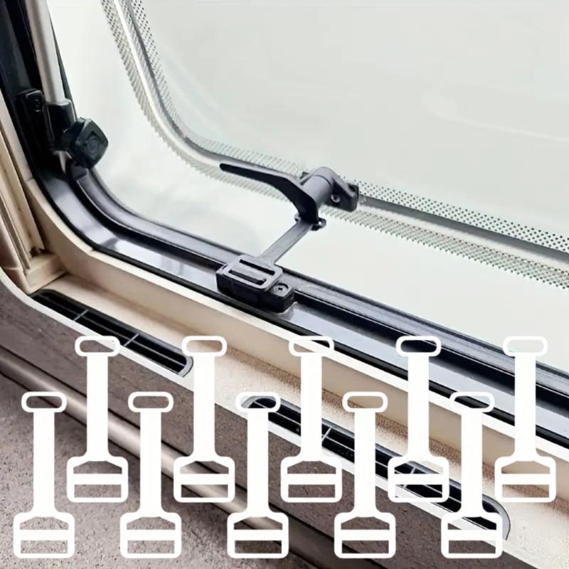 10pcs Motorhome Window Restrictor Universal RVs Campers Accessories Window Ventilation Stay for Child Safety Vent Holders