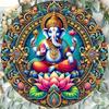 Engraved Aluminum Art Ganesh Sign Bohemian Home Decor Kitchen Farmhouse Plaque