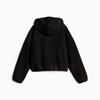 Puma Logo Fleece Short Hooded Long Sleeve Jacket Women Jackets 633983-01