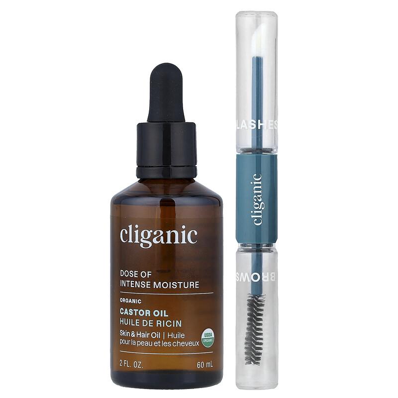 Dose of Intense Moisture™, Organic Castor Oil, Lash & Brow Set, 2 fl oz (60 ml)
