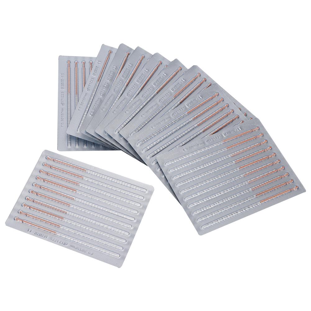 100 шт. коробка Одноразовая стерильная игла для акупунктуры Массажная терапия Медная игла 0,25 x 25