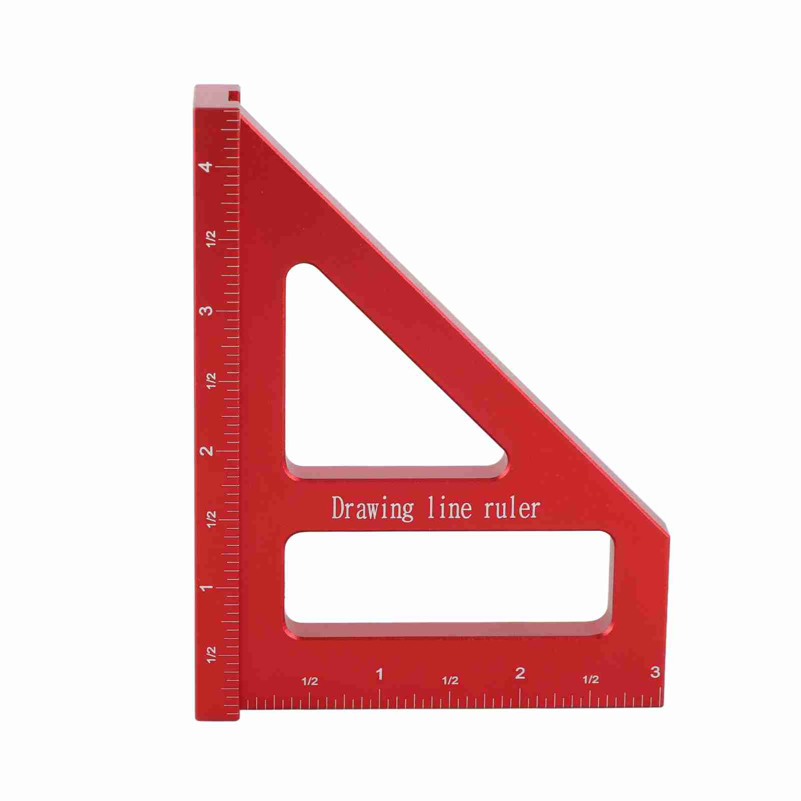 Aluminum Alloy Multi Angle Measuring Ruler Woodworking   Protractor 45 degrees  90 degrees  Miter   Ruler Utility Scribing Gauge Multifunc