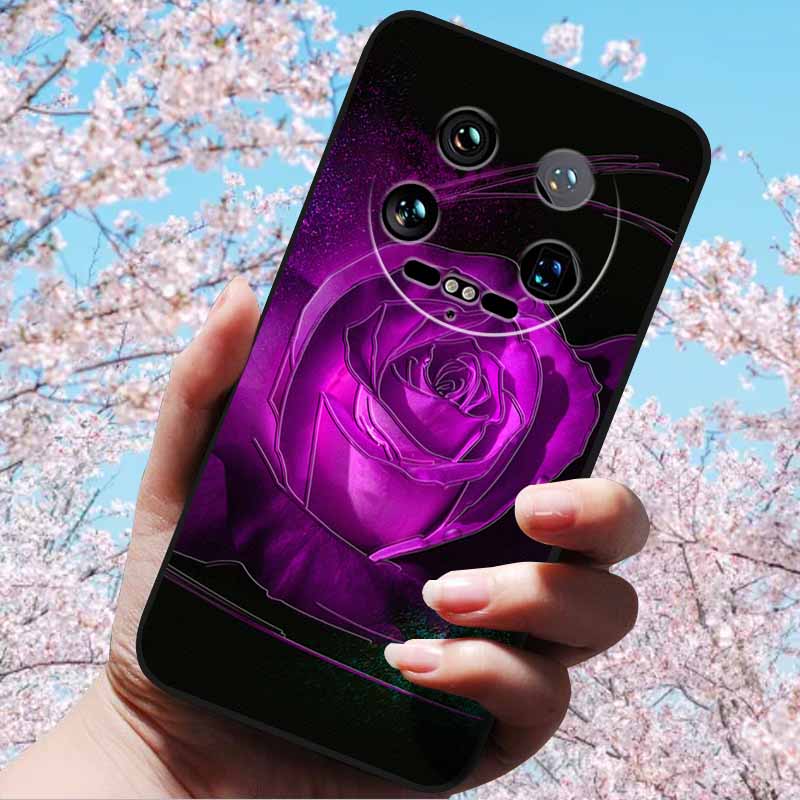 For Xiaomi 14 Ultra 5G 6.73" 14 Pro Cases Fashion 3D Retro Embossed Relief Soft TPU Siliocn Back Cover for Xiaomi 14 Capa Mi 14