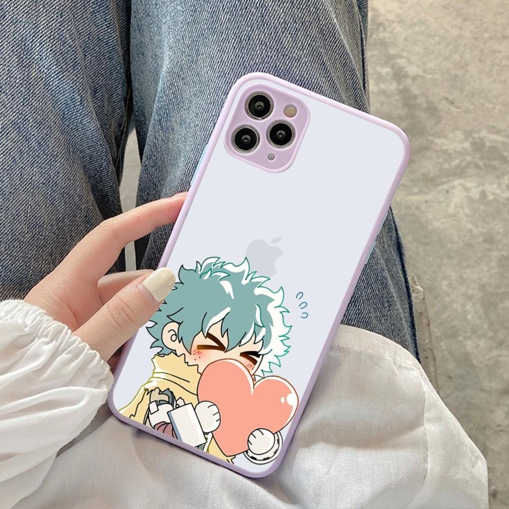 

My Hero Academy Phone Case for iPhone 14 11 12 13 Mini Pro Max 8 7 Plus X XR XS MAX Translucent Matte Cover iPhone 12 mini