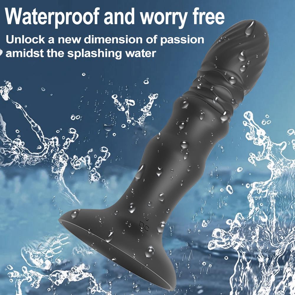 Male Thrusting Prostate Massager APP Control Vibrator Telescopic Butt Plug Suction Cup Dildo Masturbator Sex Toys for Couple