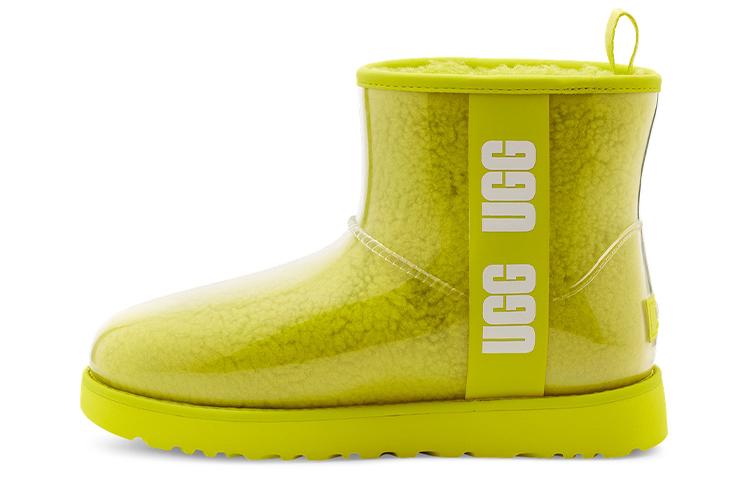 Damenstiefel UGG Classic Clear Mini Thermisch Rutschfest Klassisch Großes Logo Jelly Mini Fleecegefüttert Schnee 38 yellow