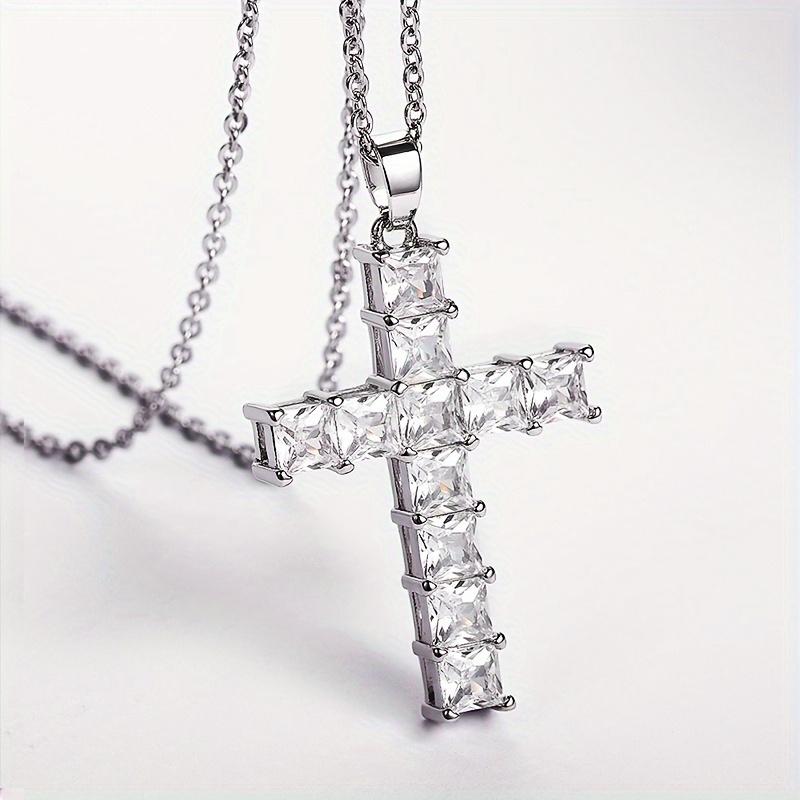Street fashion trend cross pendant, personalized punk creativity, versatile avant-garde necklace