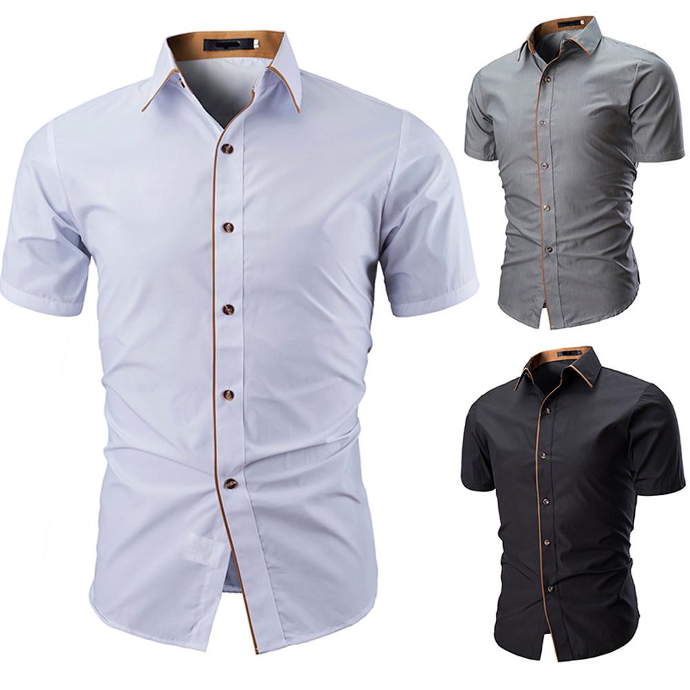 ARTFFEL Mens Business Casual Plaid Print Long Sleeve Lapel Button Down Blouse Shirt