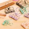 Buntes Metall-Ordner- und Lebensmittelklammer-Set