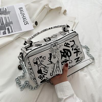 Kadın Graffiti Çantalar Omuz Çantaları Kadın Çantası Lüks Tasarım Kadın Deri Çantalar Ve Çanta Moda Çapraz Çantalar