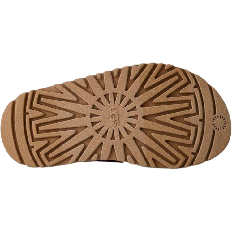 UGG Kids' GoldenGlow Slide Dark Sand Adjustable Straps Lightweight Sandals 1166513K-DND