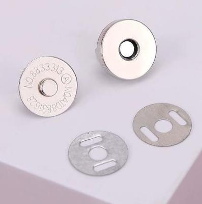10 Stück Metall-Magnet-Druckknöpfe für Taschen Starker Magnetverschluss Befestigungszubehör für Lederhandwerk Handtaschenreparatur und -ersatz 18mm