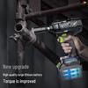 High Torque Brushless Electric Impact Wrench with Lithium Battery for Auto Repair, Scaffolding, and Woodworking