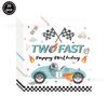 Two Fast Theme Disposable Tablecloth Racing Car Birthday Party Supplies Kids 2nd Birthday Party Decorations
