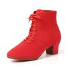 Damen Latin Ballroom Schuhe Tango Jazz Salsa Tanzen Hohe Absätze Trainingsschuh Mädchen Modern Social Dance Sneaker Stiefel