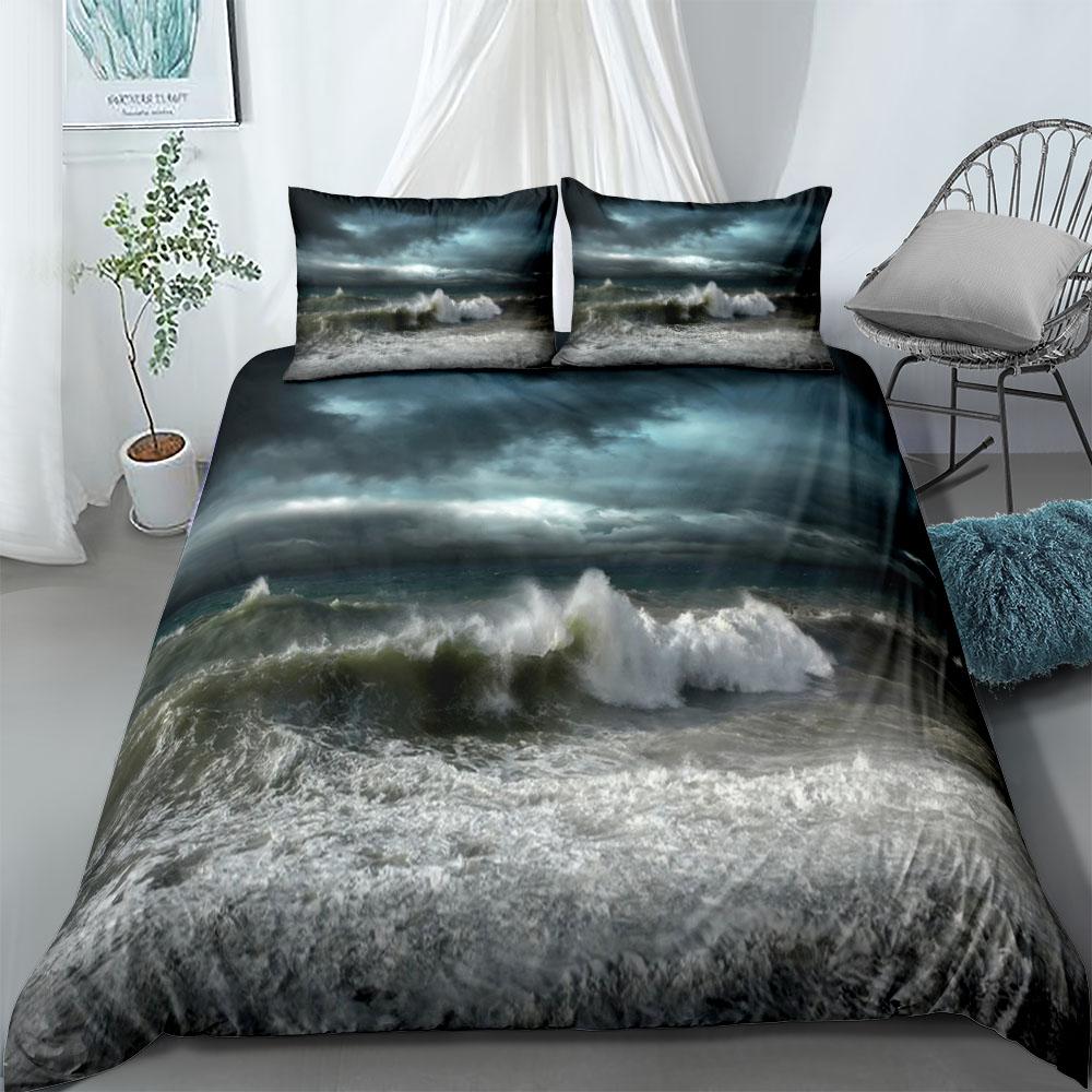 Ensemble Housse de couette Tycoon Storm King Queen Double Full Twin Single Taille Linge de lit Ensemble 140x210cm